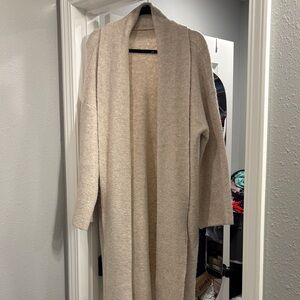 Cozy Cream Open-Front Sweater